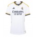 Camiseta Real Madrid David Alaba #4 Primera Equipación para mujer 2023-24 manga corta